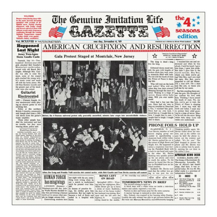 Frankie Vallie & The Four Seasons- The Genuine Imitation Life Gazette album cover