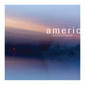 hazy outdoor picture at dawn. text on one line americ, second line anfotball