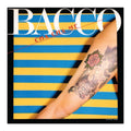 Baccano 'Cha Cha Me' album cover art featuring a tattooed arm against a yellow and blue striped background with the title text.