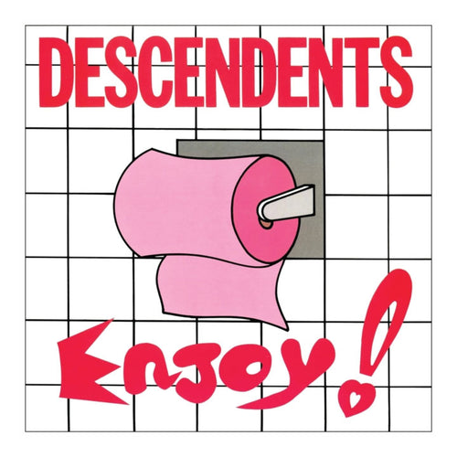 Album cover with 'DESCENDENTS' and 'Enjoy!' text on a grid background