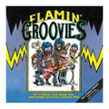 Album cover for Flamin' Groovies with cartoon band members and lightning bolts.