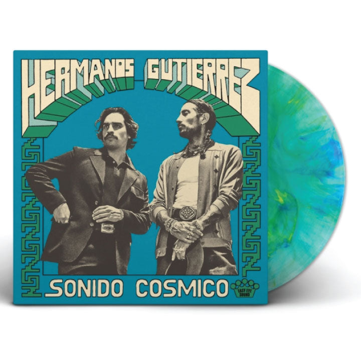 blue and green hermanos gutierrez album cover
