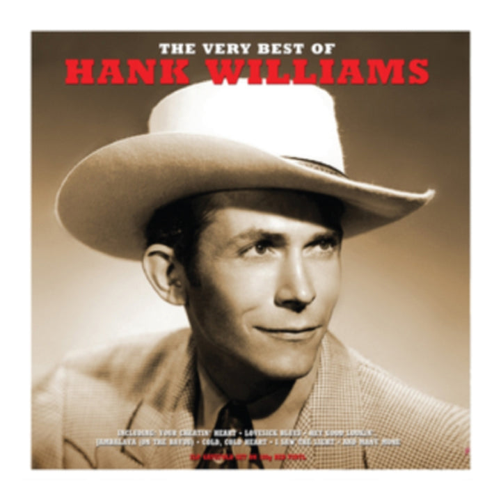 Album cover featuring a portrait of Hank Williams with a cowboy hat, set against a plain background.