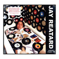 Vinyl record album cover with a person lying among records, featuring the text 'Jay Reatard' and 'matador singles '08'.