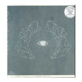 Album cover with abstract design and eye symbol on a textured gray background