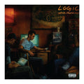 young man sitting at desk. Text "Login under pressure
