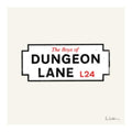 Logo for 'The Boys of Dungeon Lane L24' on a beige background