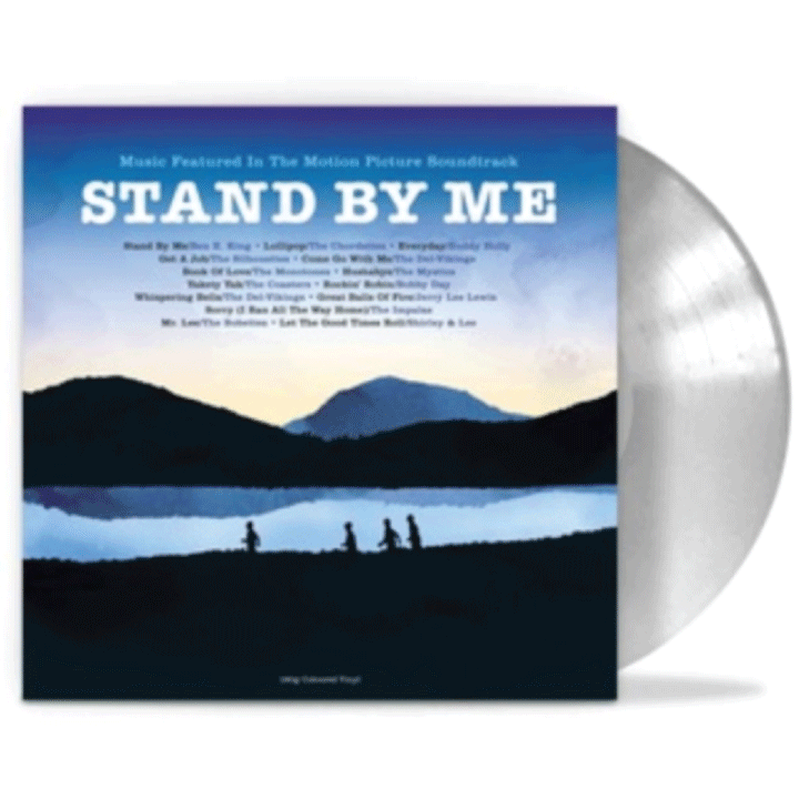 stand by me soundtrack cover; clear vinyl peaking out