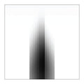 Sleep Token Sundowning album cover- white field with black bar gradient in the center