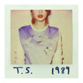 Polaroid-style photo of a person wearing a graphic t-shirt with 'T.S. 1989' text.
