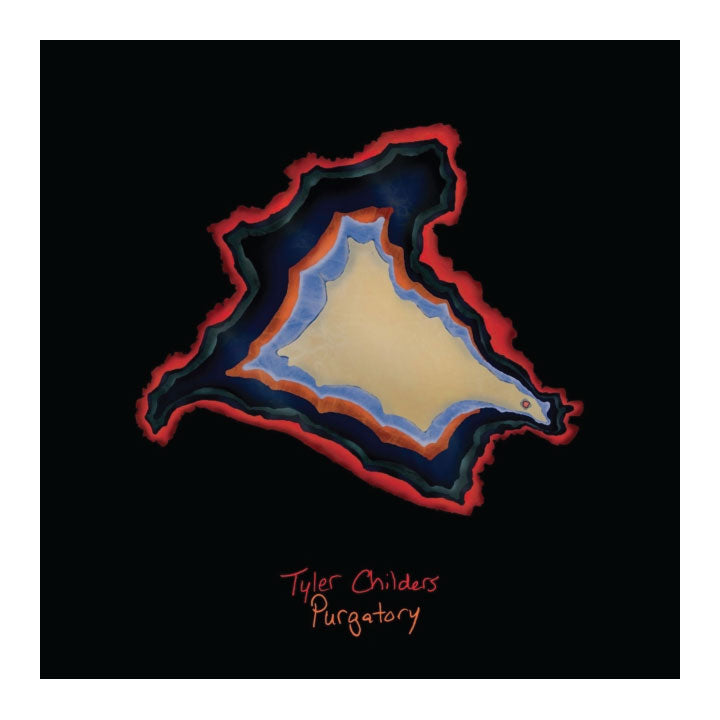 TYLER-CHILDERS---Purgatory-album-cover abstract painting with the artist & title