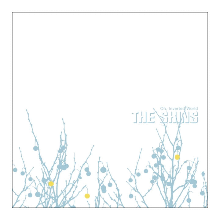 Album cover with abstract branches and 'The Shins' text on a white background