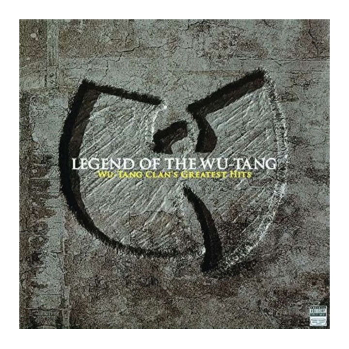 Album cover of 'Legend of the Wu-Tang' with Wu-Tang Clan logo and text on a textured background.